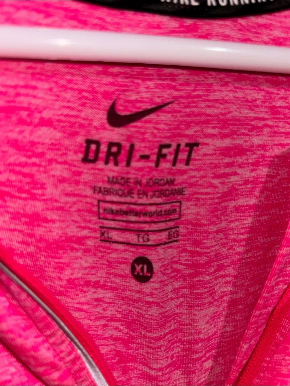 Nike Women's Hot Pink Dri-FIT Half-Zip Pullover (size medium)